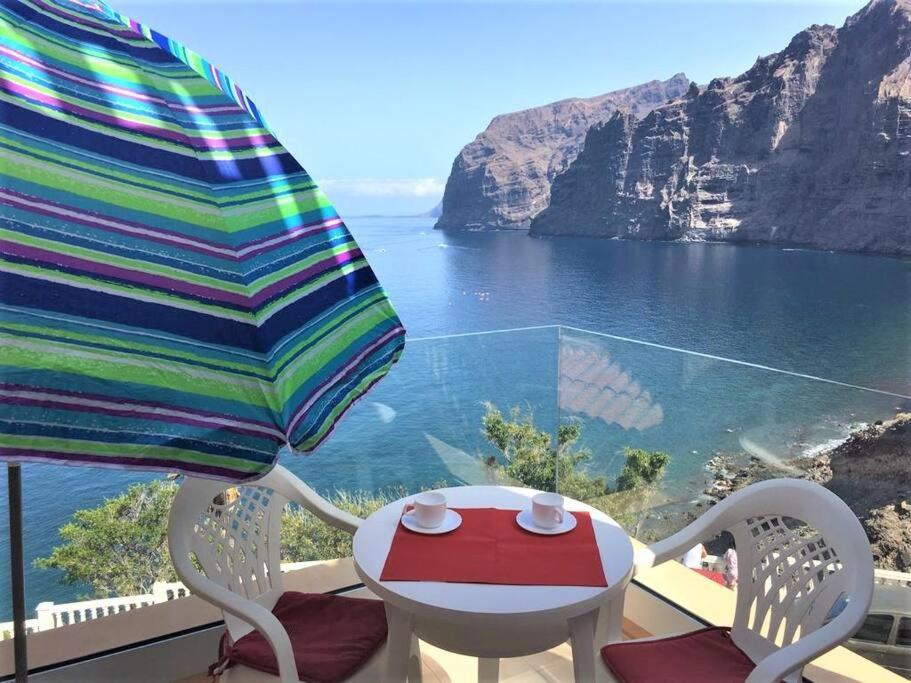 Apartamento incleibles vistas al océano y piscina. Acantilado de los Gigantes Exterior foto