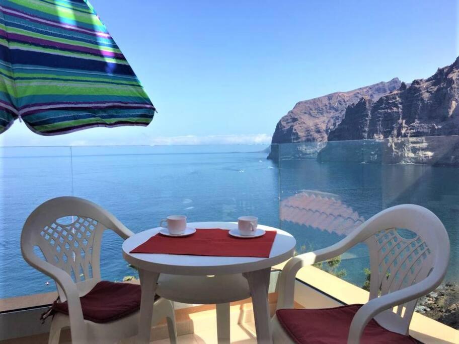 Apartamento incleibles vistas al océano y piscina. Acantilado de los Gigantes Exterior foto