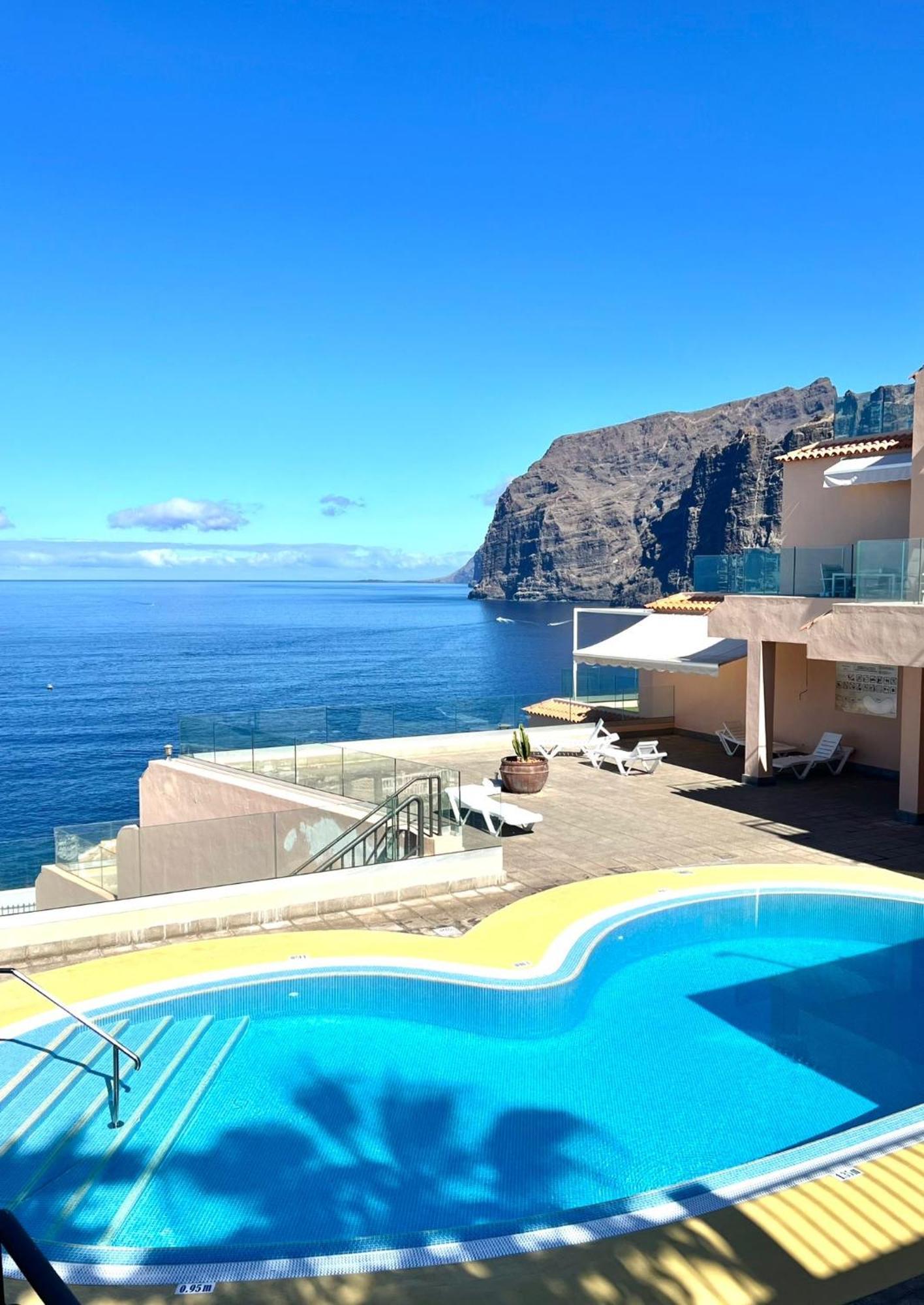 Apartamento incleibles vistas al océano y piscina. Acantilado de los Gigantes Exterior foto
